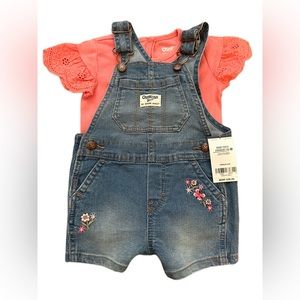 Oshkosh B’gosh Baby Girl Overall Bundle 12mo